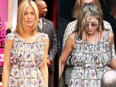 Τζένιφερ Άνιστον: Δύο φορές με το ίδιο φόρεμα!